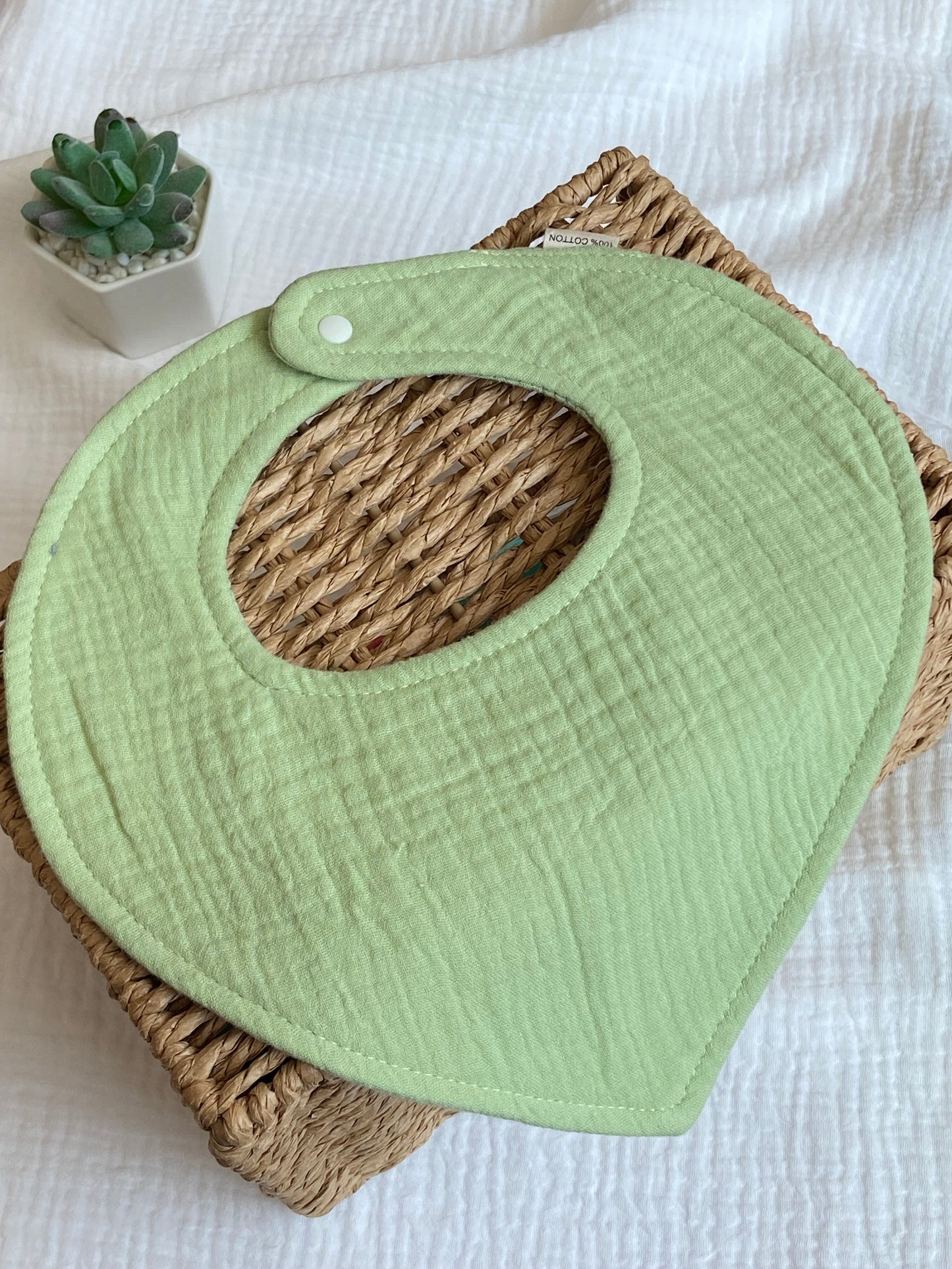 Babero bandana verde agua