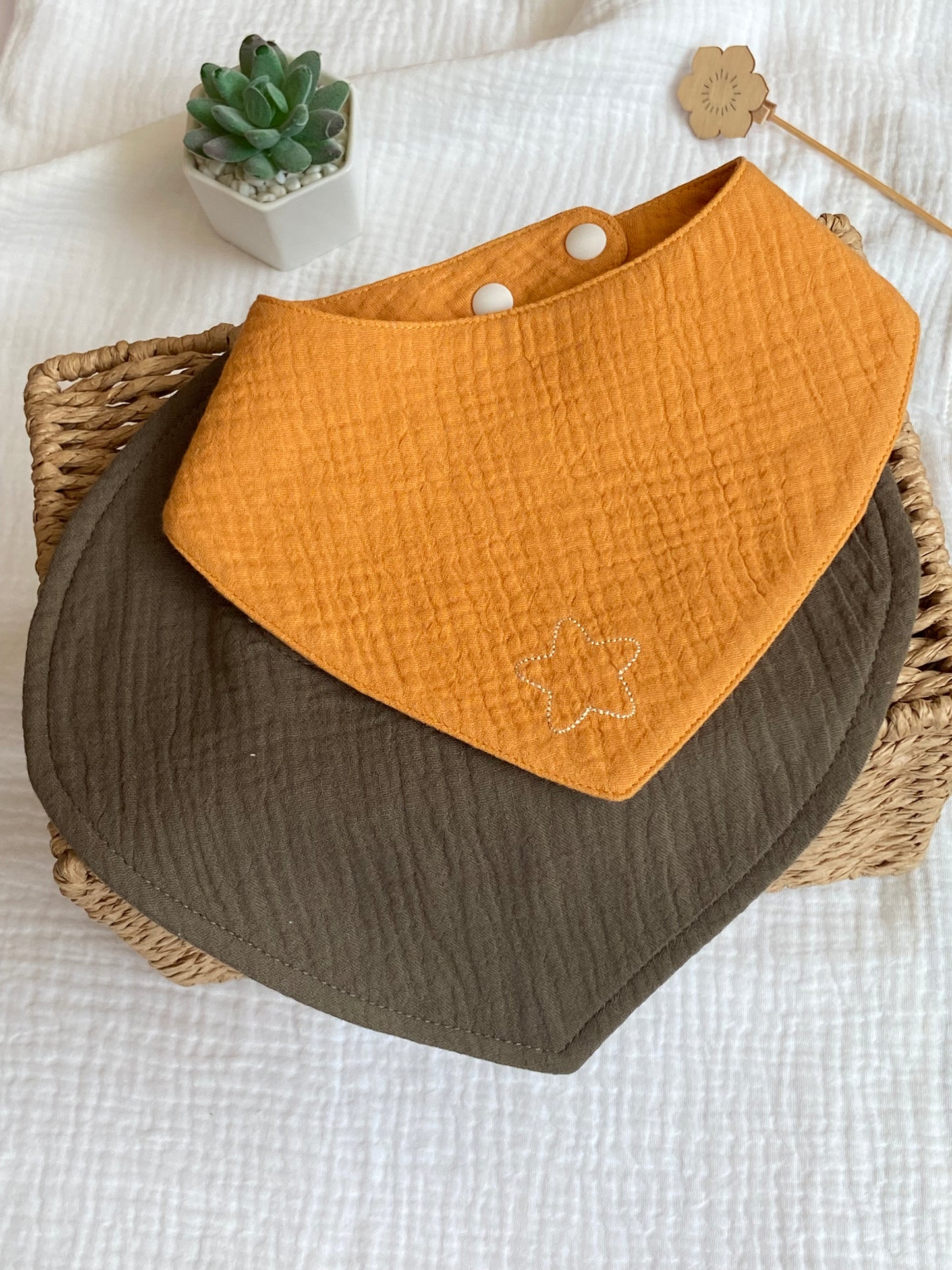 Set 3 baberos bandana