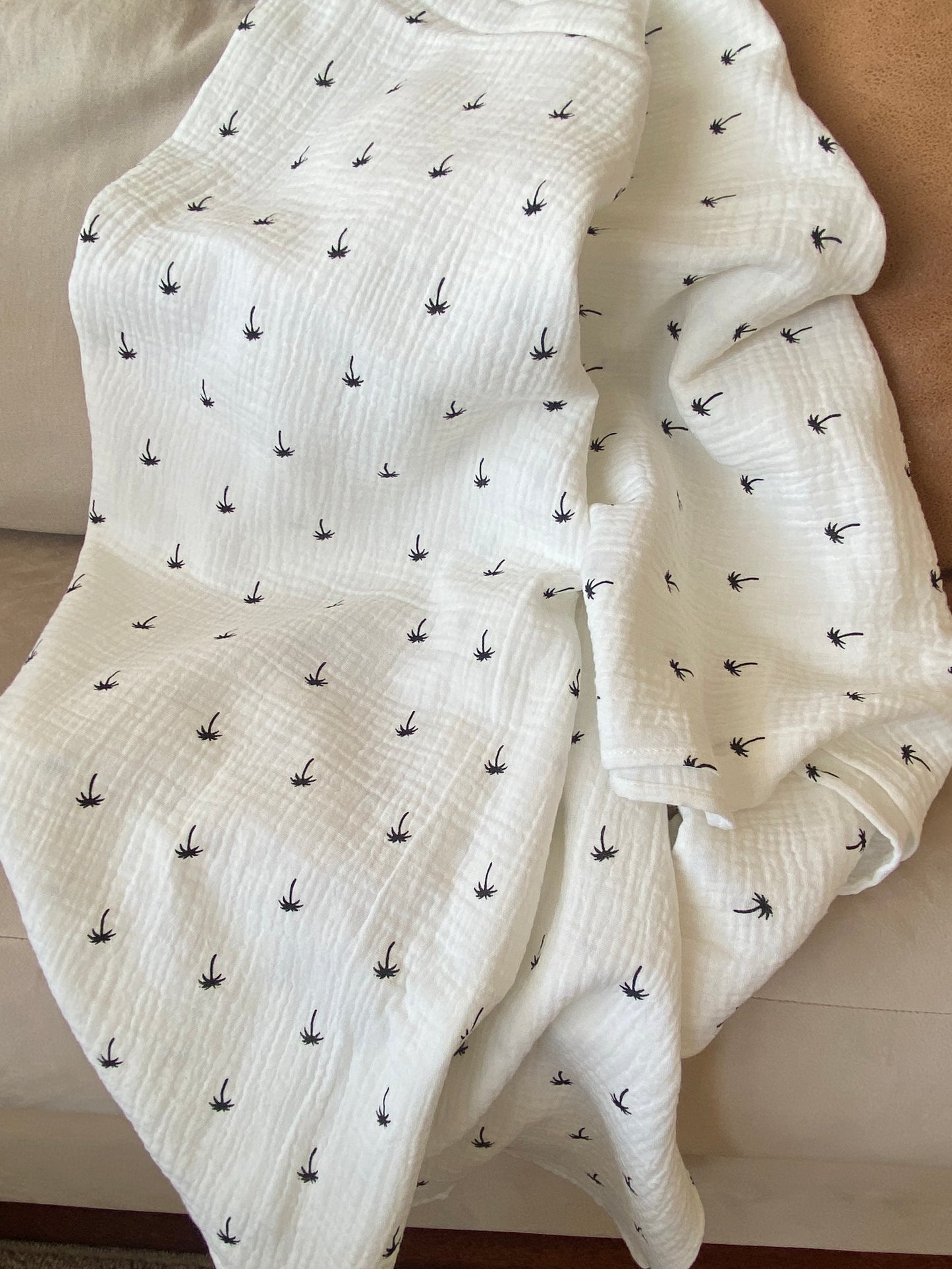 Swaddle XL blanco palmeras