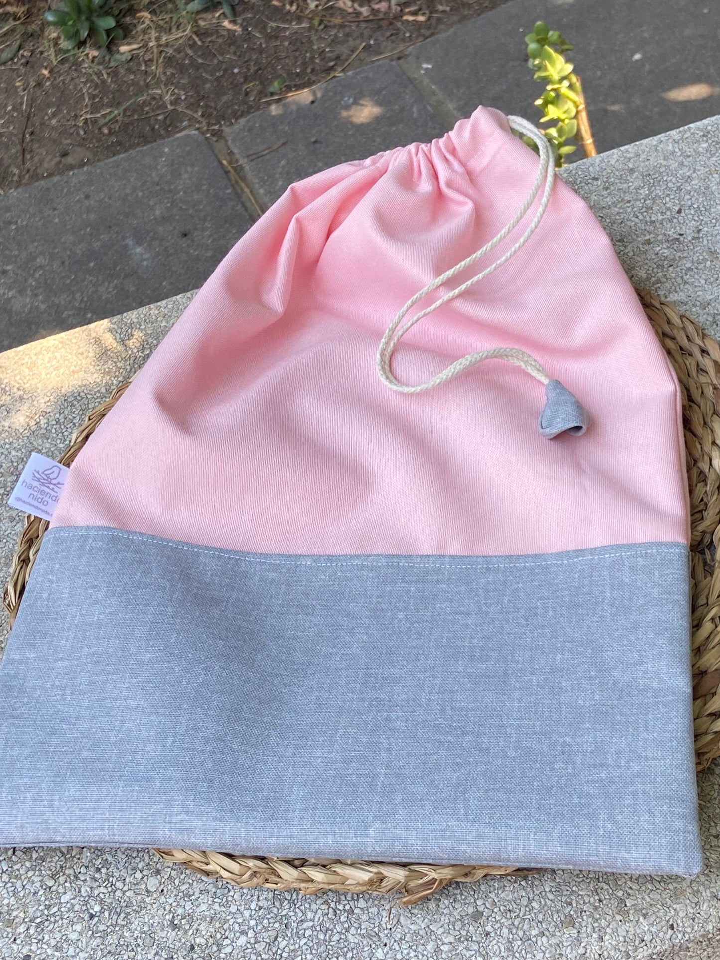 Bolsa de género - rosa gris