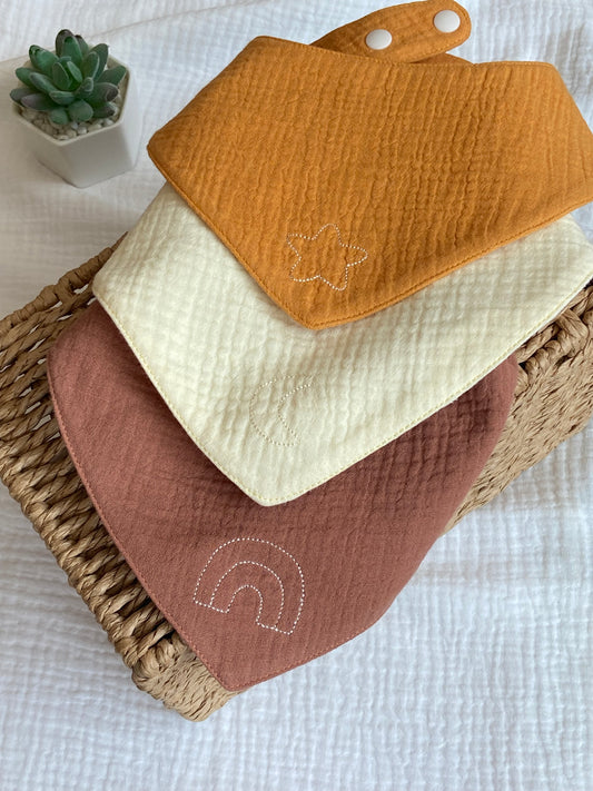 Set 3 baberos bandana