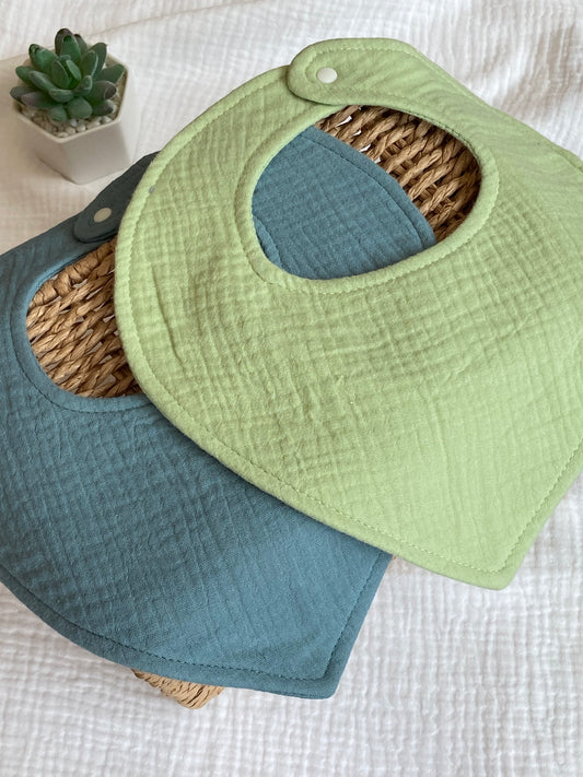 Babero bandana verde agua