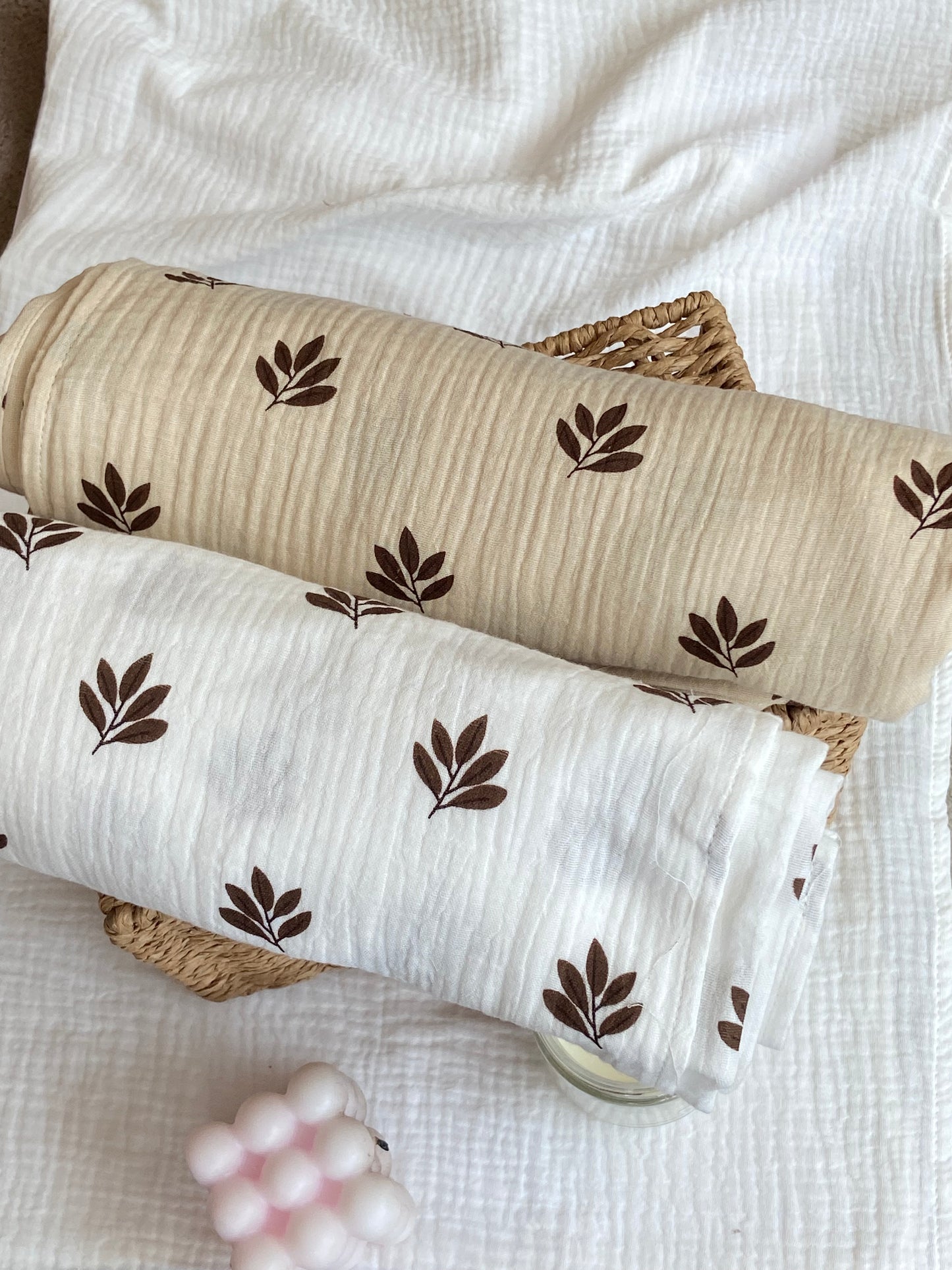 Swaddle XL beige espigas café