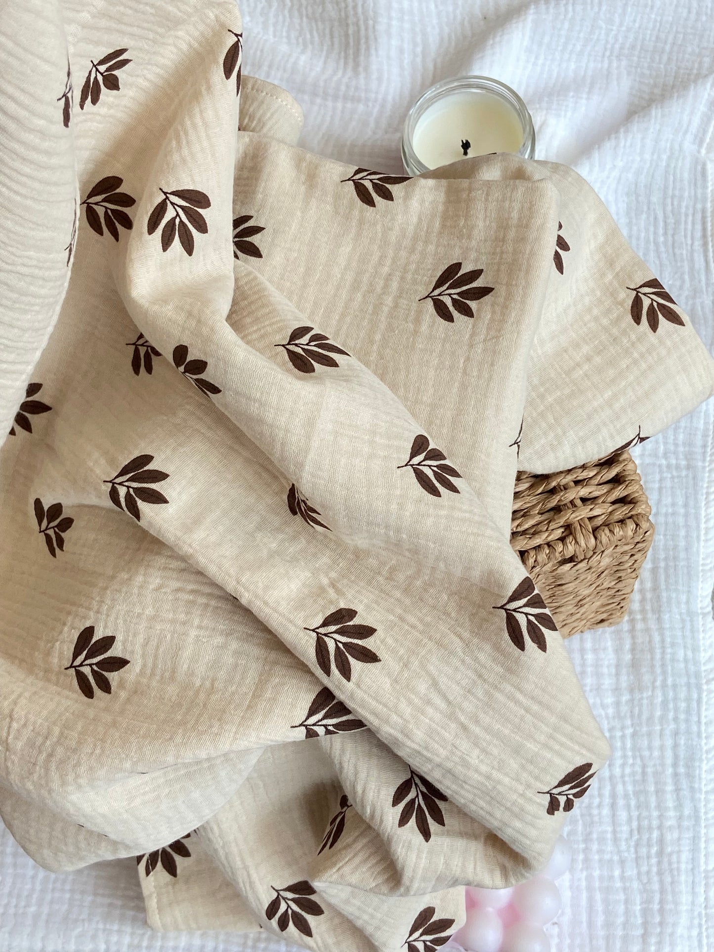 Swaddle XL beige espigas café