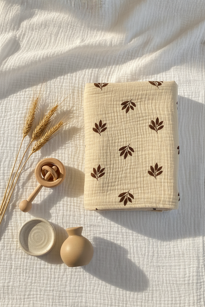Beige espigas - flat lay